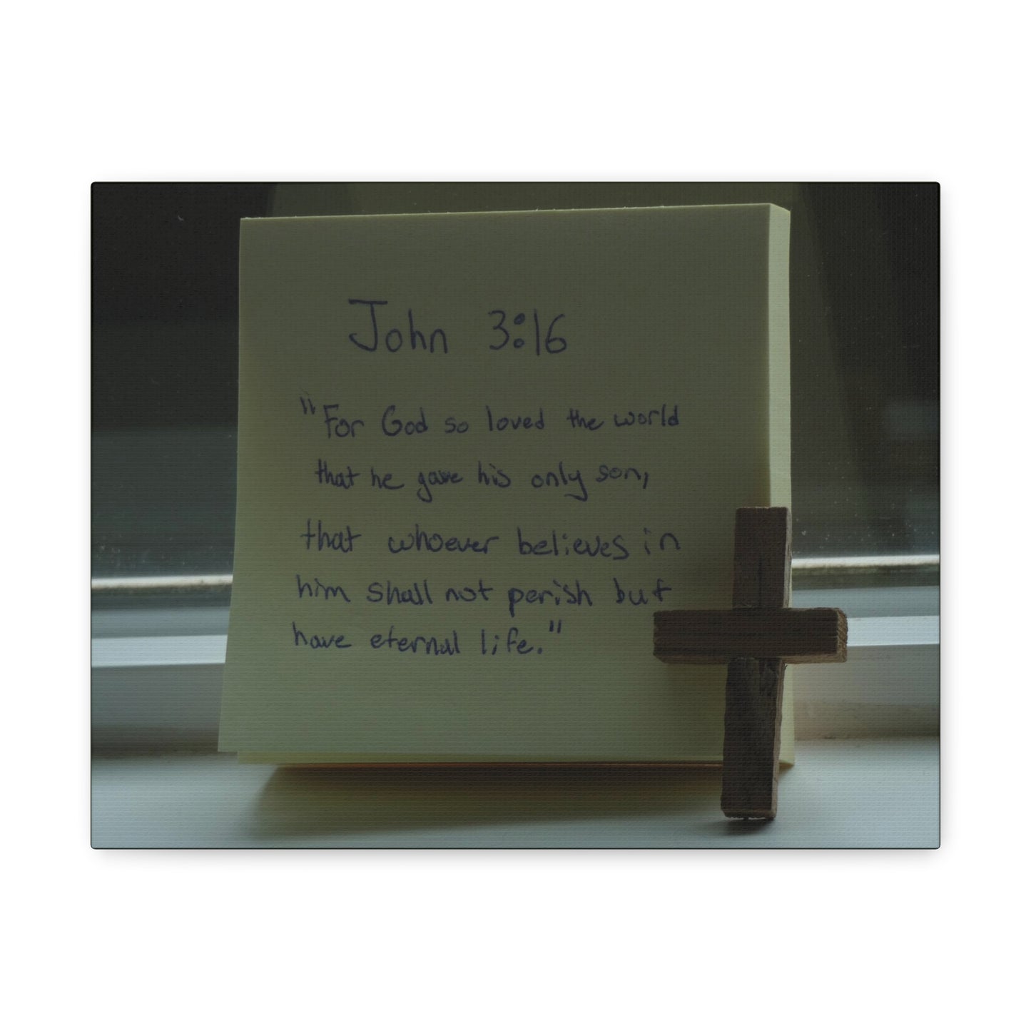 Have Eternal Life John 3:16 Bible Verse Canvas Christian Wall Art Bible Verse Print Ready To Hang