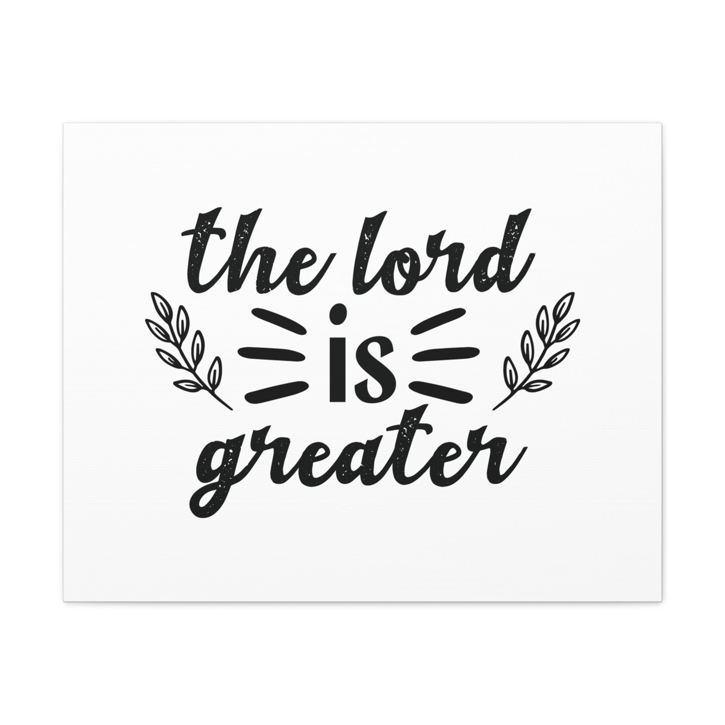 The Lord Is Greater 1 John 1:5 Christian Wall Art Bible Verse Print Ready to Hang