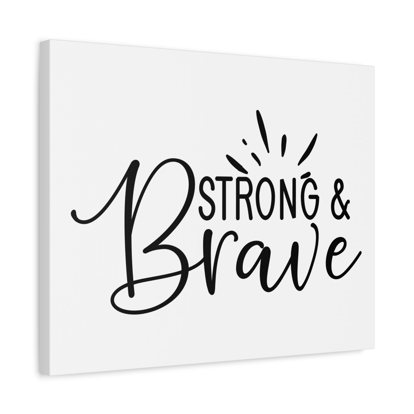 Scripture Canvas Be Strong & Brave Psalm 31:24 Christian Wall Art Print Ready to Hang