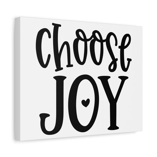 Scripture Canvas Choose Joy Psalm 16:11 Christian Wall Art Print Ready to Hang