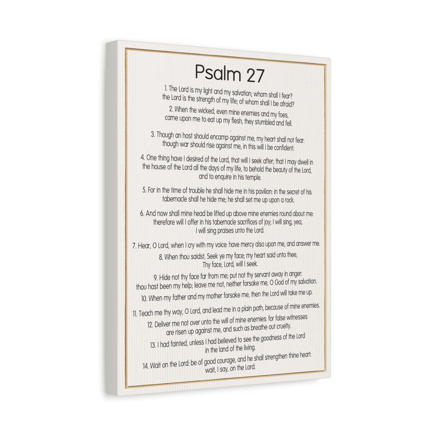 Scripture Walls Fearless Trust in God Psalm 27:1 Christian Wall Art Bible Verse Print Ready to Hang