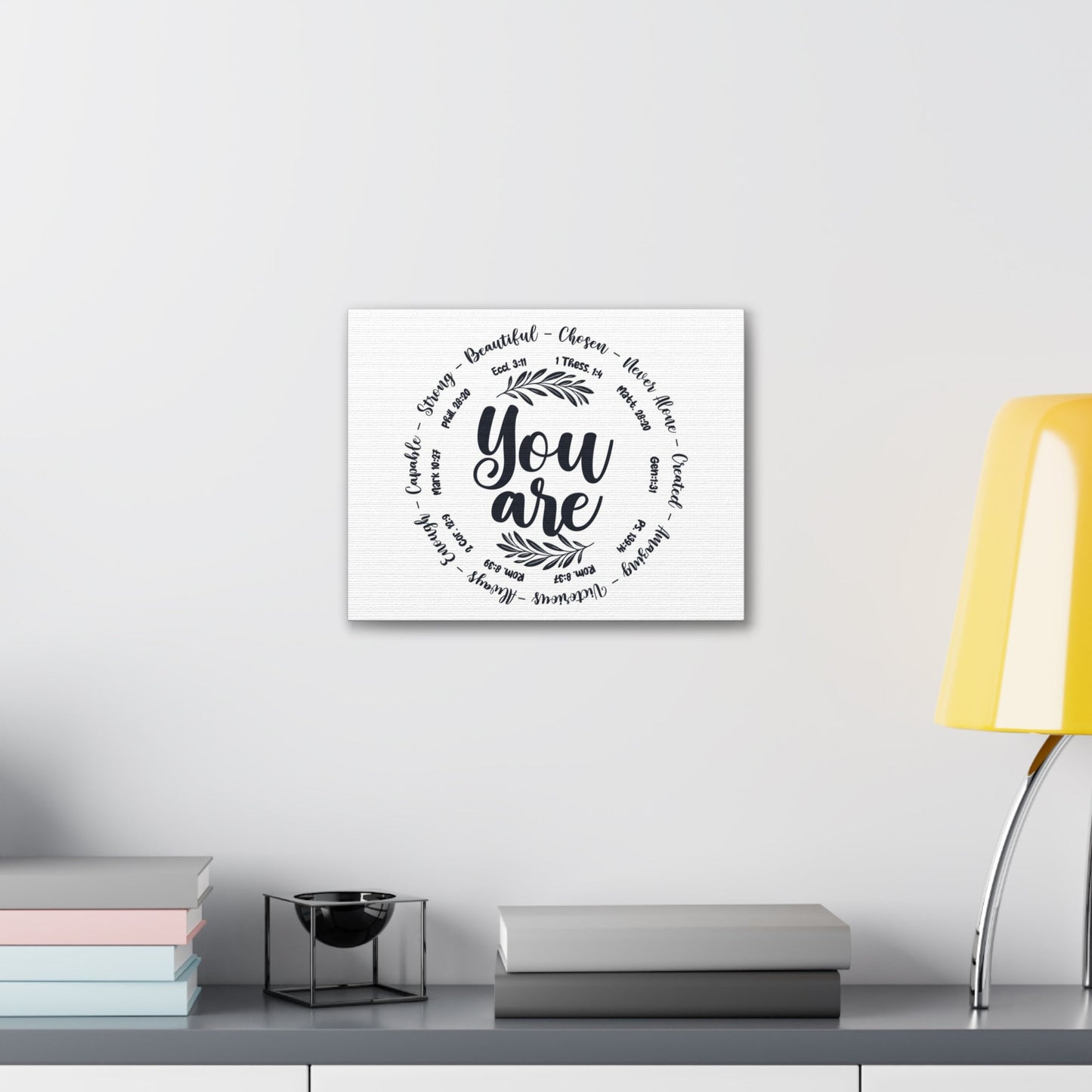 Scripture Walls You Are What God Says You Are Bible Verse Canvas Christian Wall Art Ready to Hang Unframed-Express Your Love Gifts