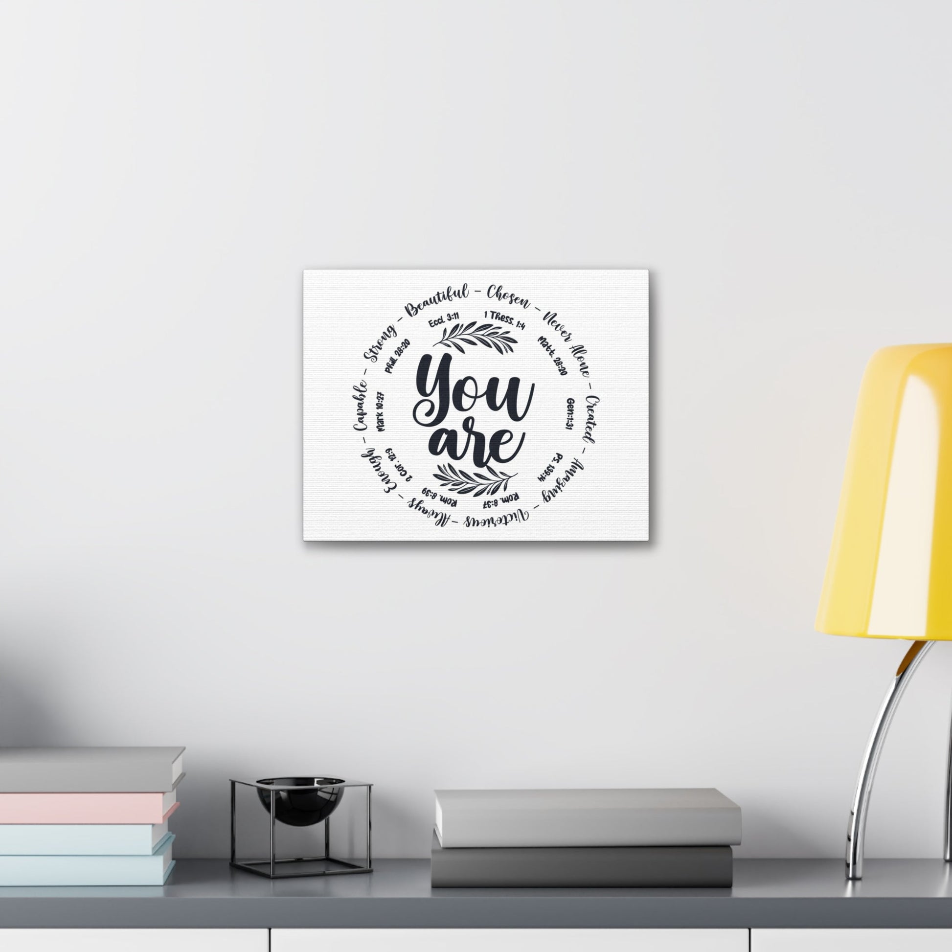 Scripture Walls You Are What God Says You Are Bible Verse Canvas Christian Wall Art Ready to Hang Unframed-Express Your Love Gifts