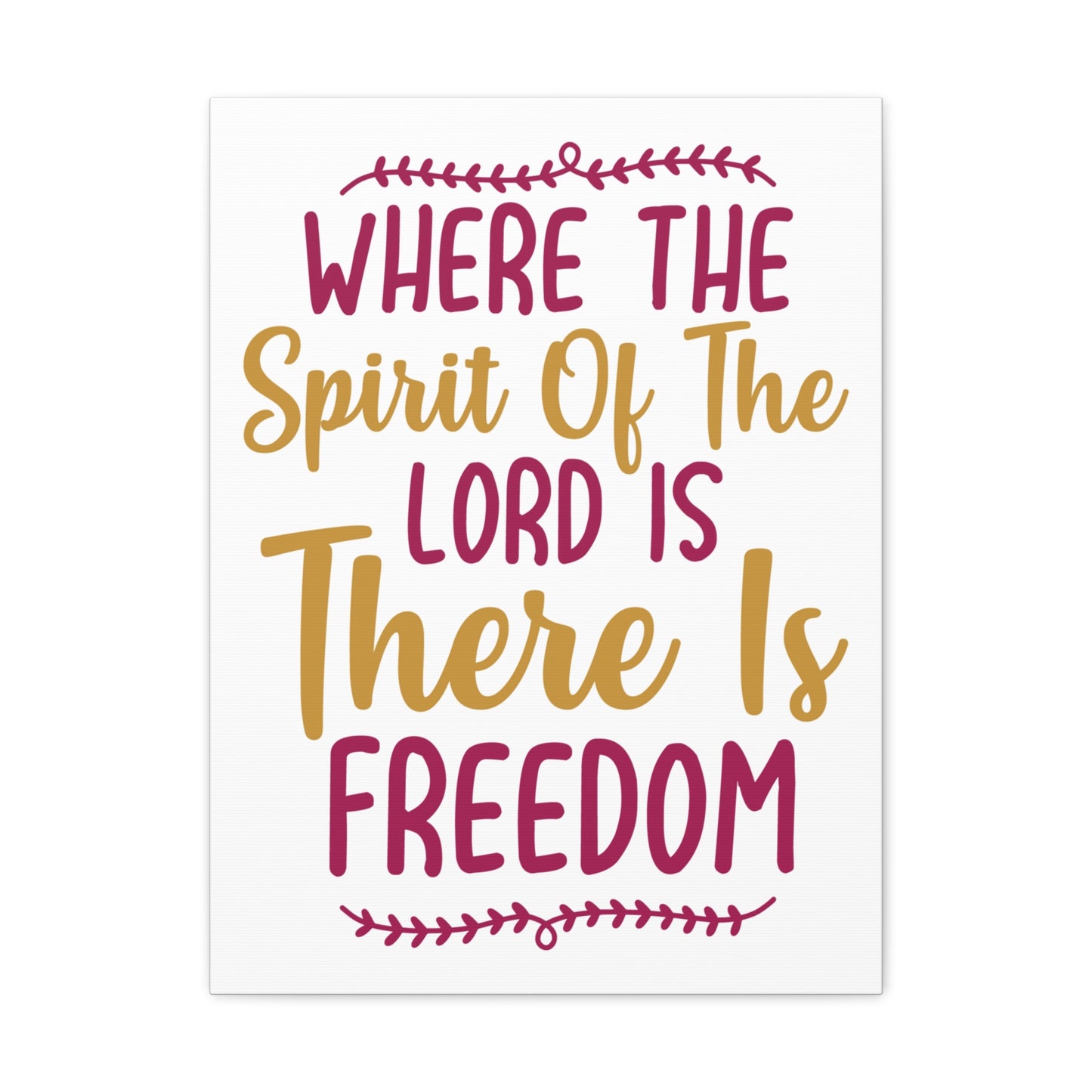 There Is Freedom 2 Corinthians 3:17 Christian Wall Art Print Ready to Hang