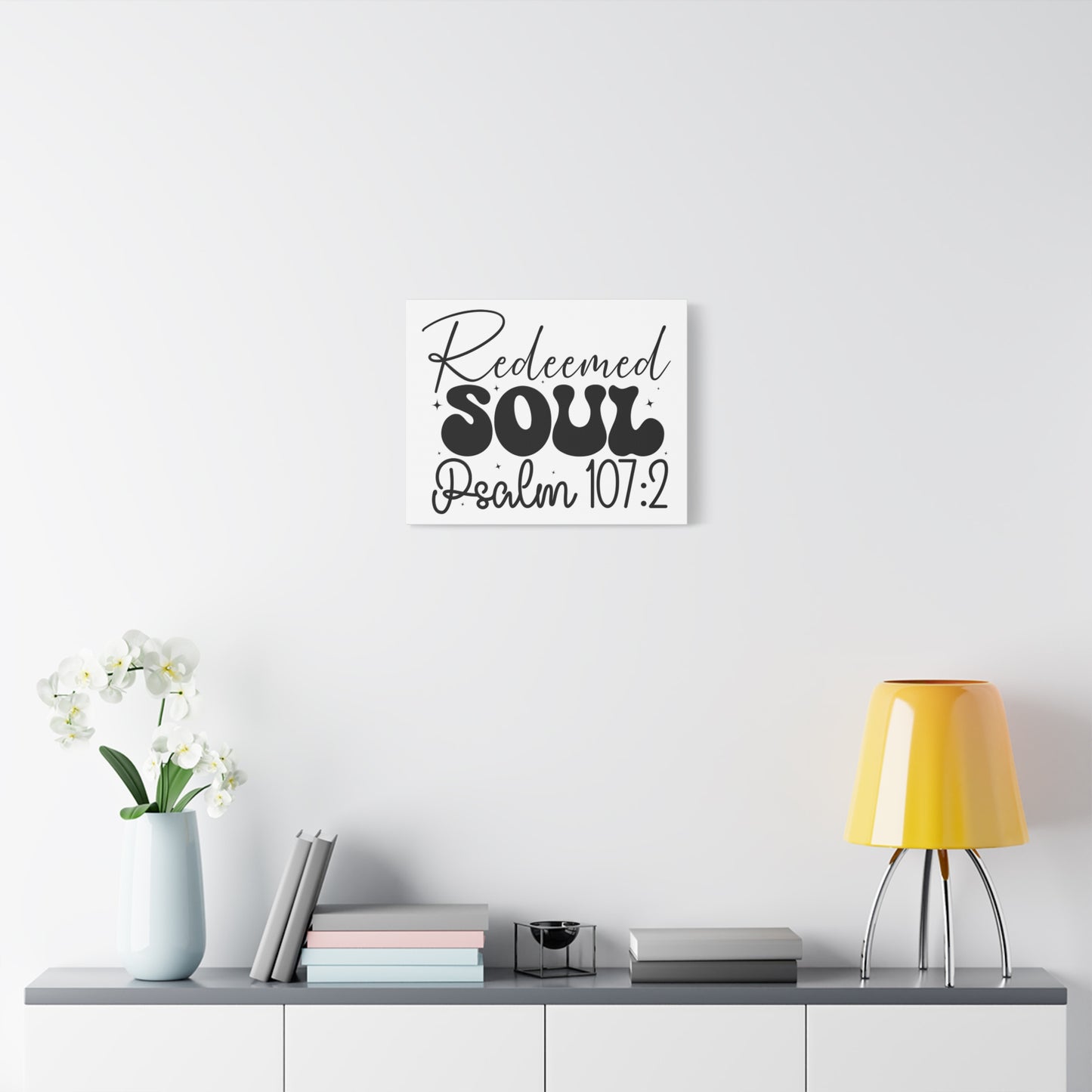 Scripture Walls Psalm 107:2 I am a Redeemed Soul Bible Verse Canvas Christian Wall Art Ready to Hang Unframed