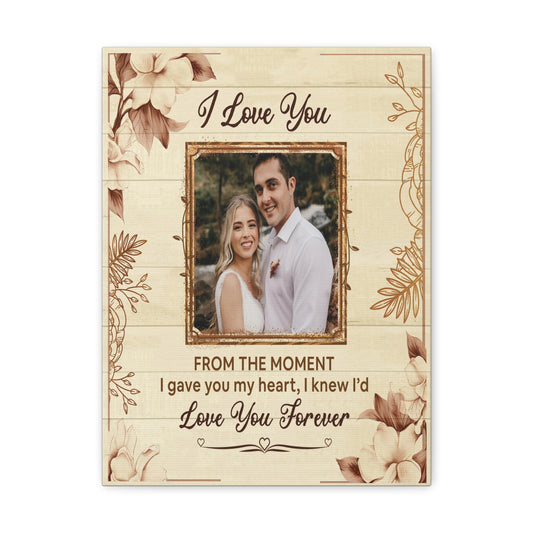 Personalized To My Wife I Love You Forever Custom Photo Canvas Wall Art – Personalized Romantic Gift