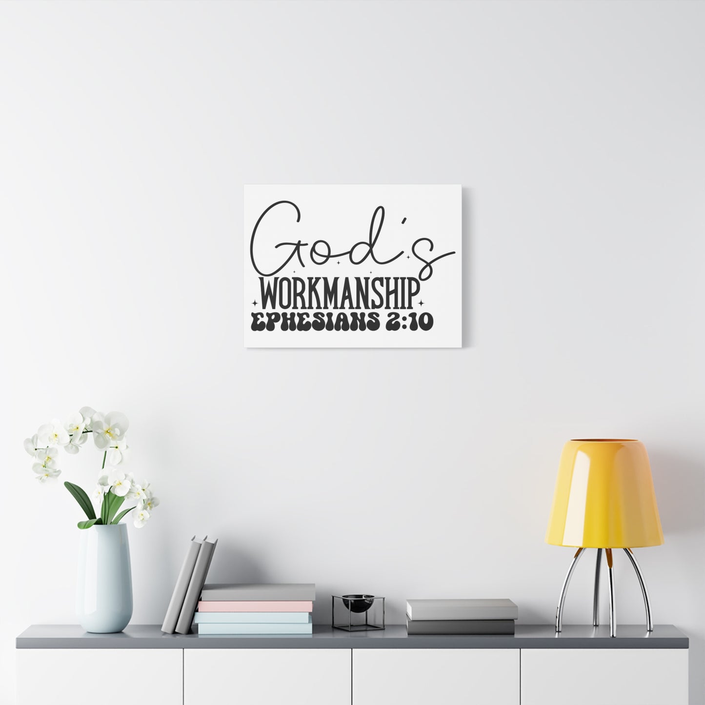 Scripture Walls Ephesians 2:10 I am God's Workmanship Bible Verse Canvas Christian Wall Art Ready to Hang Unframed