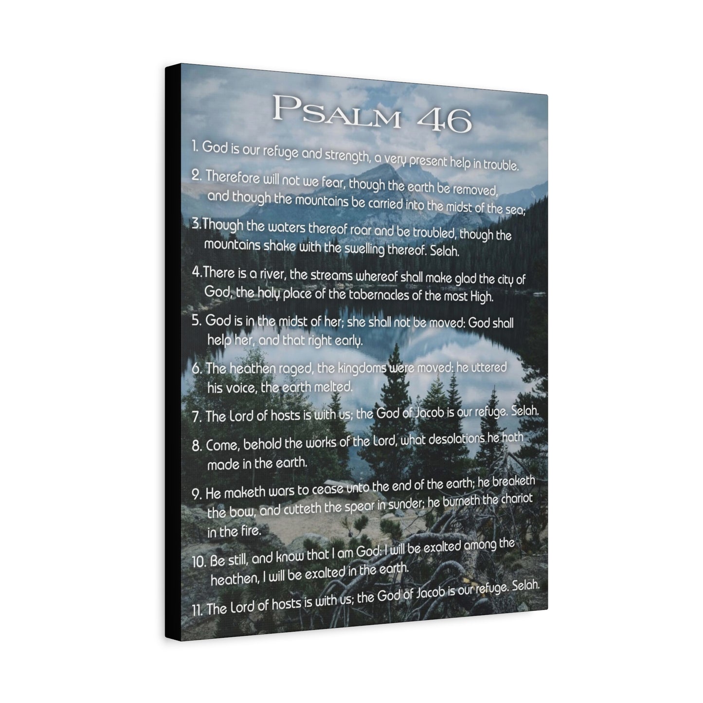 Scripture Walls Lord Reign In Me Psalm 46:11 Colored Christian Wall Art Print Ready to Hang