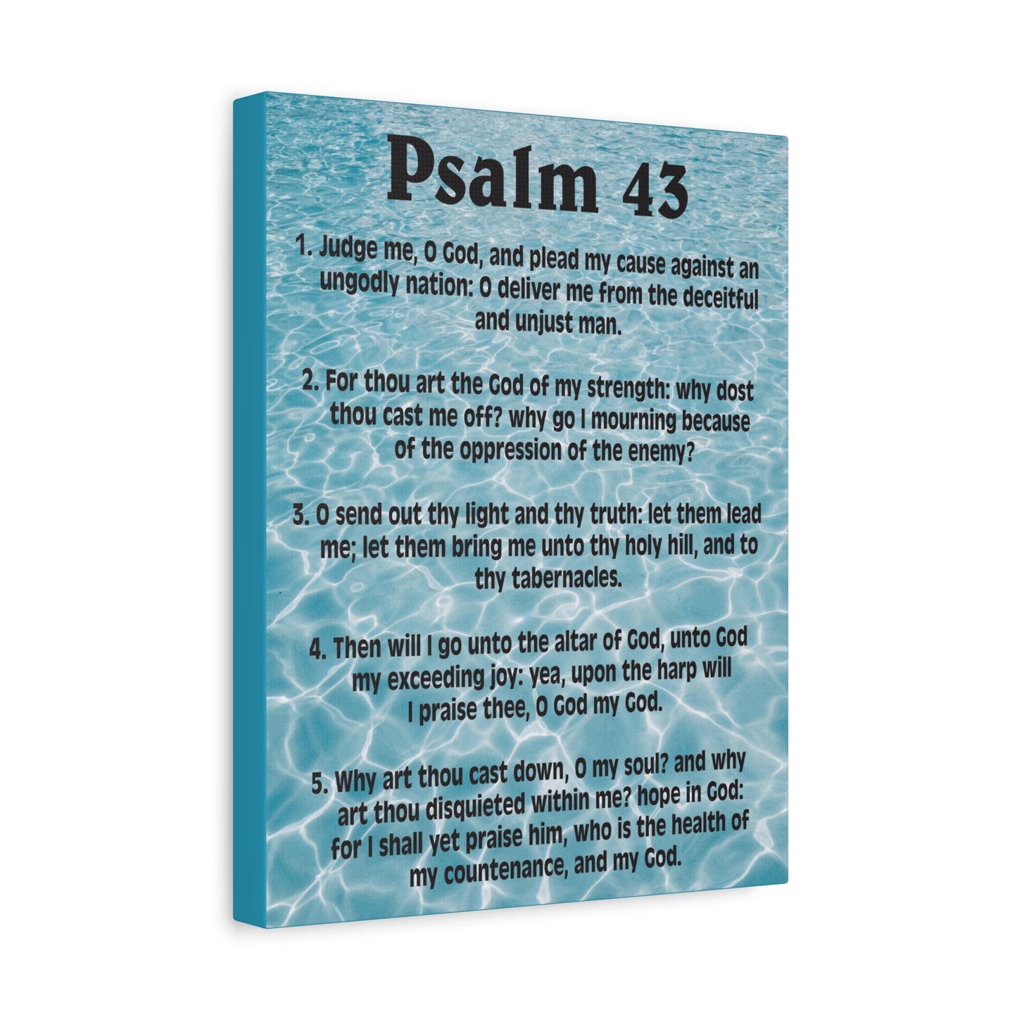 Scripture Walls Judge Me Psalm 43:5 Christian Wall Art Bible Verse Print Ready to Hang