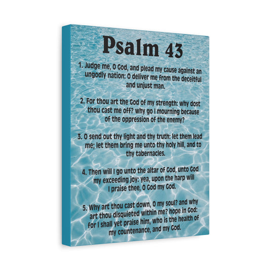 Scripture Walls Judge Me Psalm 43:5 Christian Wall Art Bible Verse Print Ready to Hang