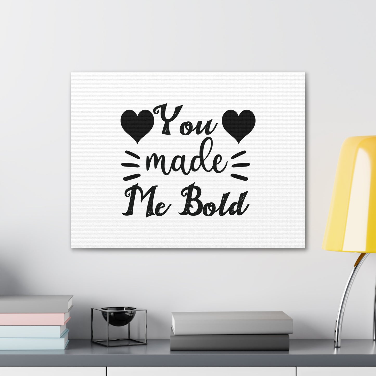 You Made Me Bold Psalms 138:3 Cursive Christian Wall Art Bible Verse Print Ready to Hang