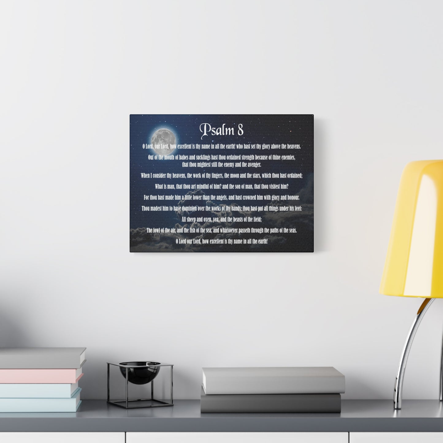 Scripture Walls Surrounded By Your Glory Psalm 8:1 Christian Wall Art Bible Verse Print Ready to Hang