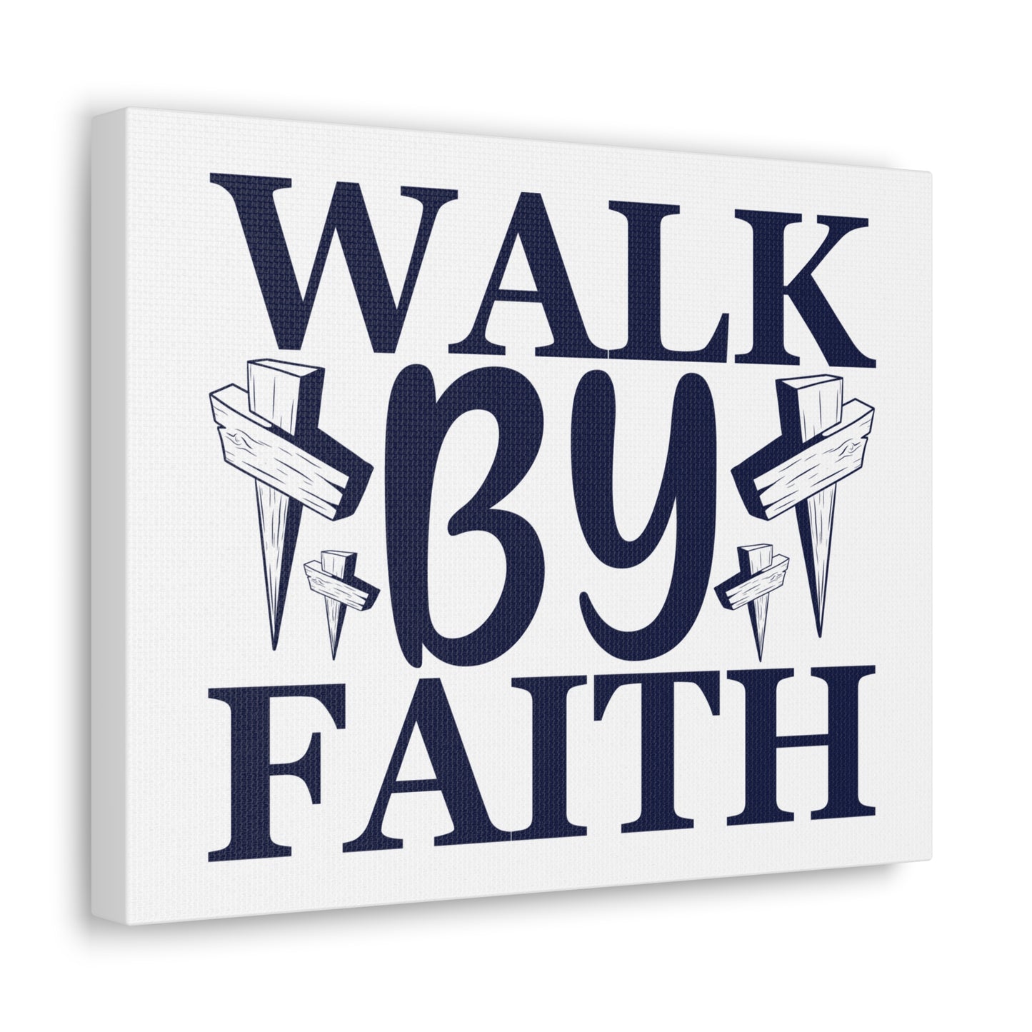 Walk By Faith 2 Corinthians 5:7 Christian Wall Art Print Ready to Hang