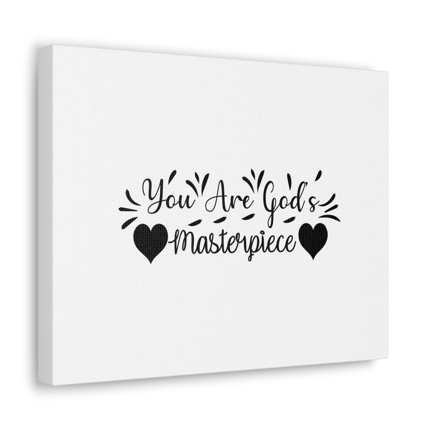 You Are God's Masterpiece Ephesians 2:10 Hearts Christian Wall Art Bible Verse Print Ready to Hang