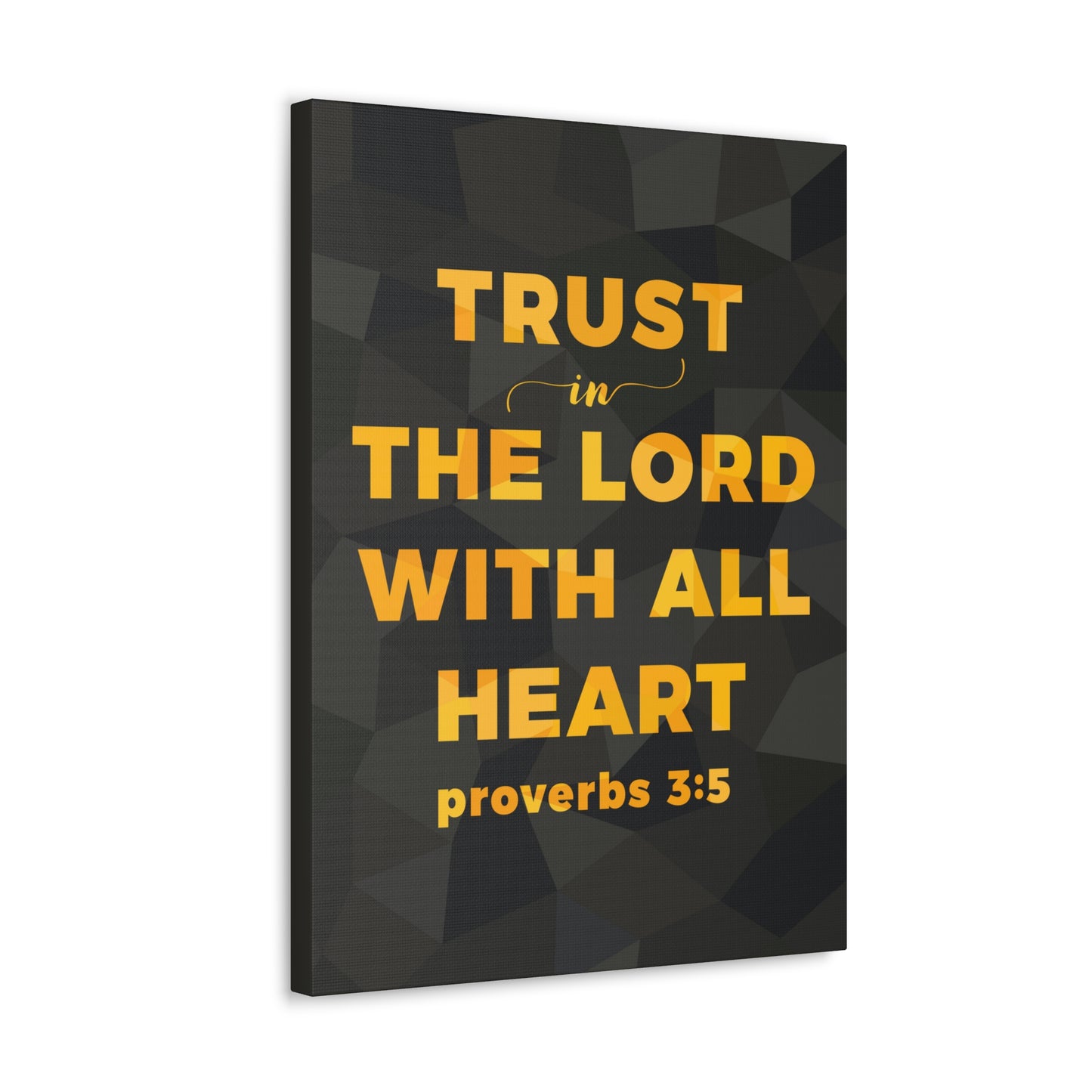 Trust In The Lord Proverbs 3:5 Christian Wall Art Bible Verse Print Ready To Hang