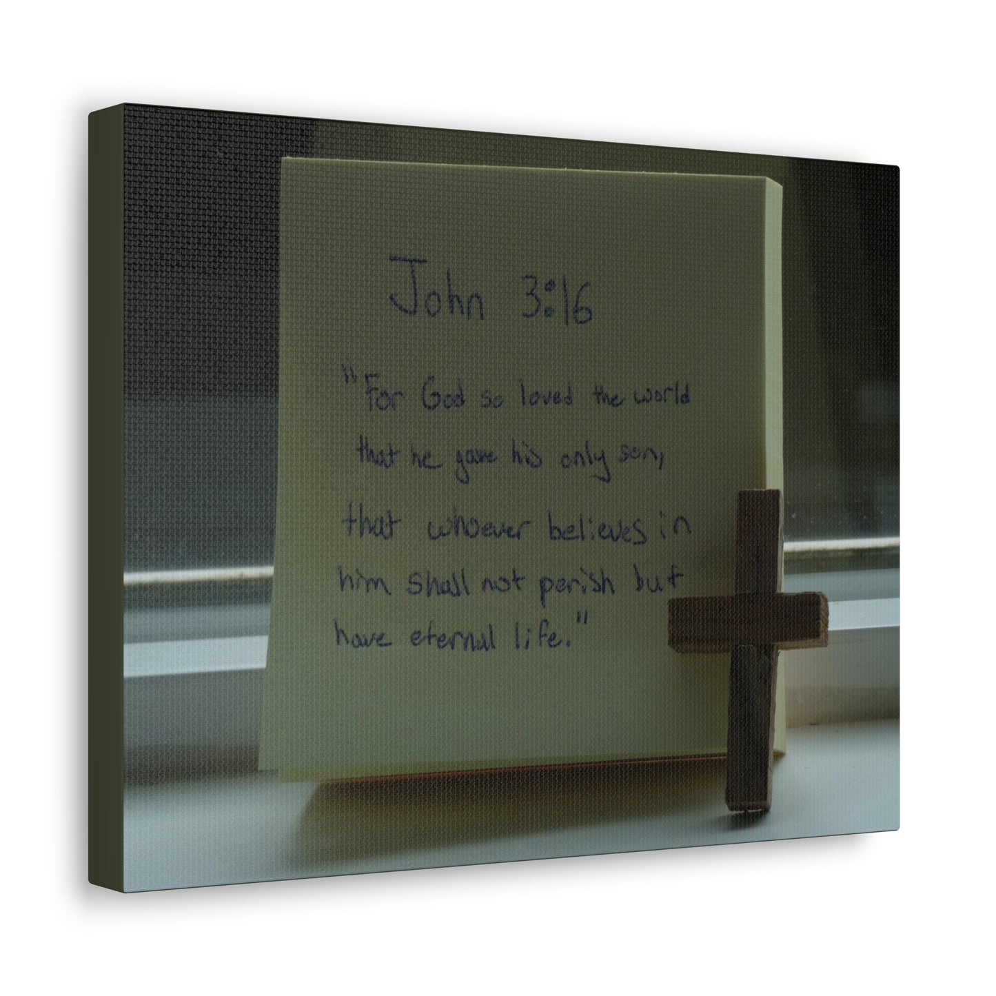 Have Eternal Life John 3:16 Bible Verse Canvas Christian Wall Art Bible Verse Print Ready To Hang