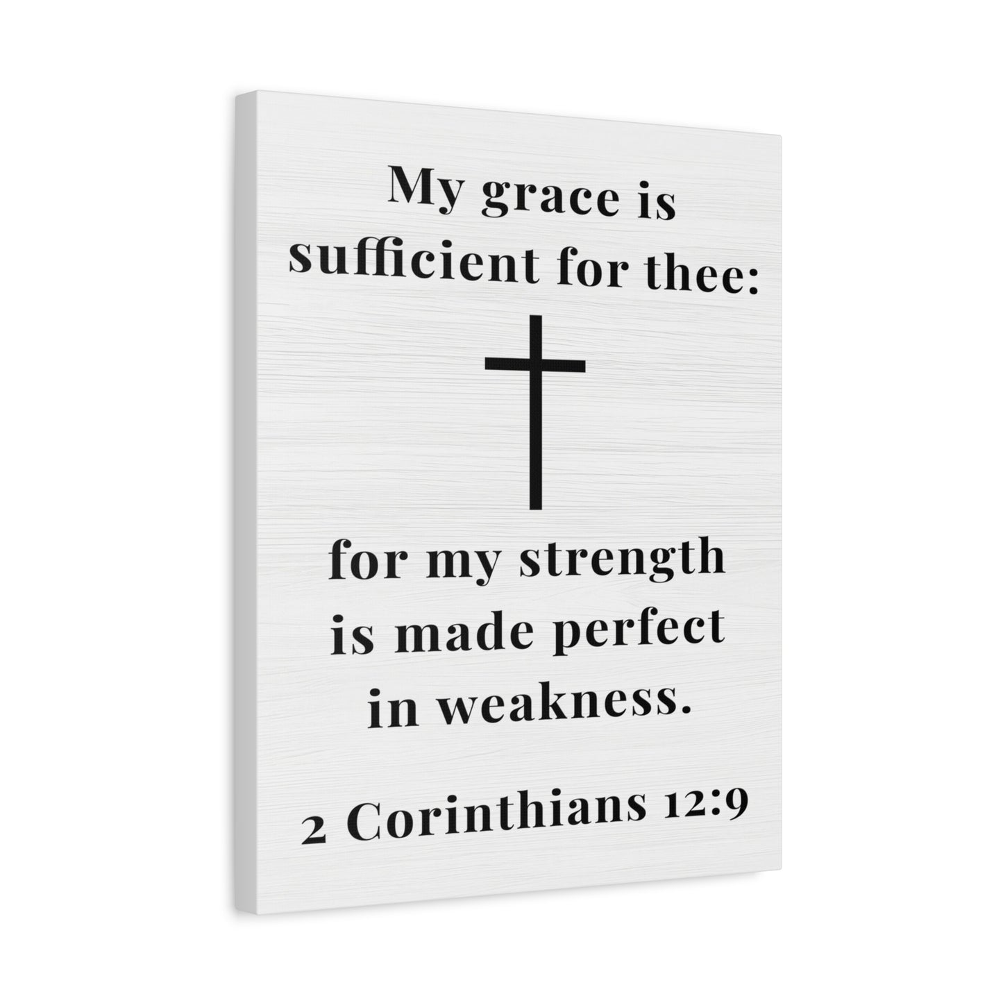 Scripture Walls 2 Corinthians 12:9 My Grace is Sufficient Bible Verse Canvas Christian Wall Art Ready to Hang Unframed