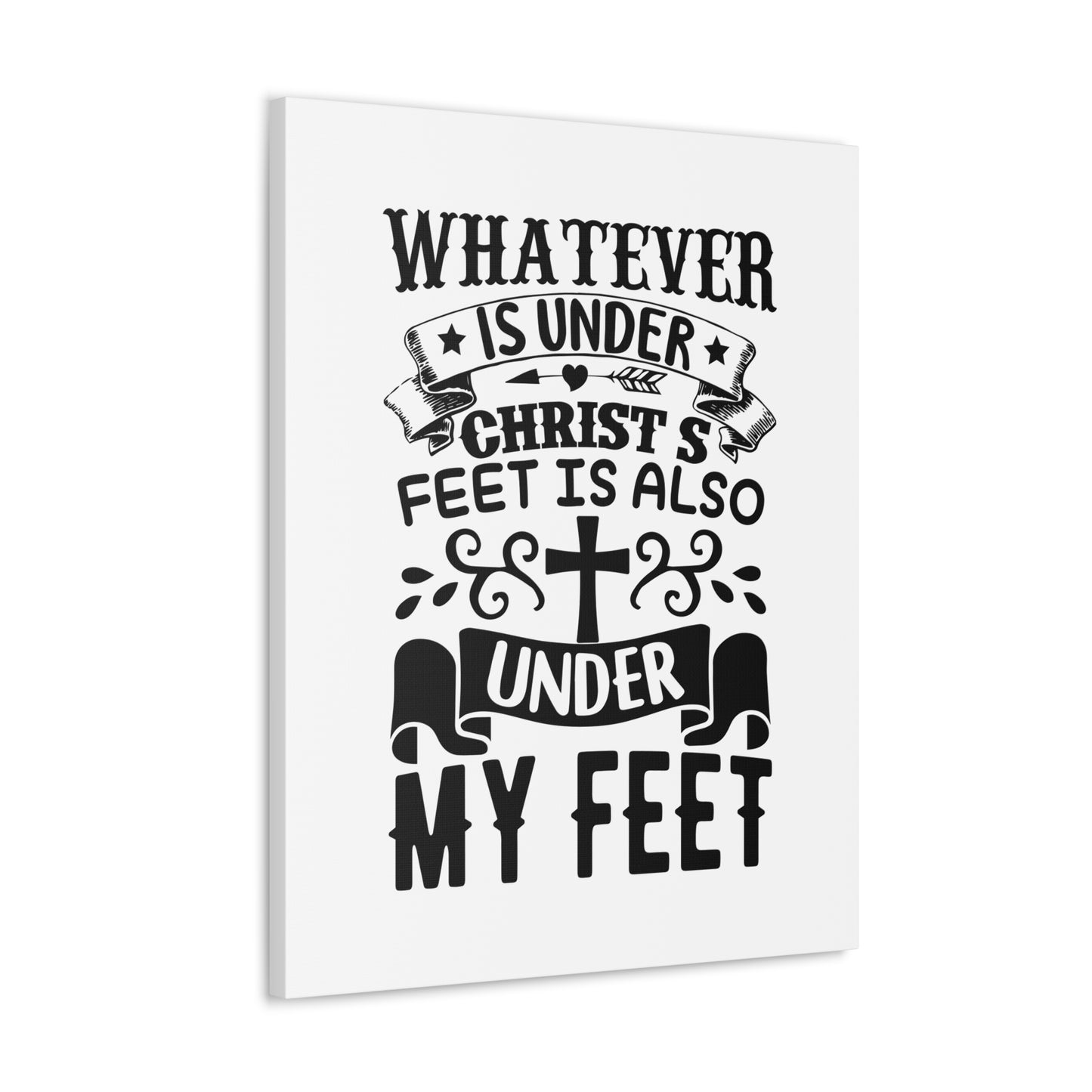 Under Christ 1 Corinthians 15:27 Christian Wall Art Bible Verse Print Ready to Hang