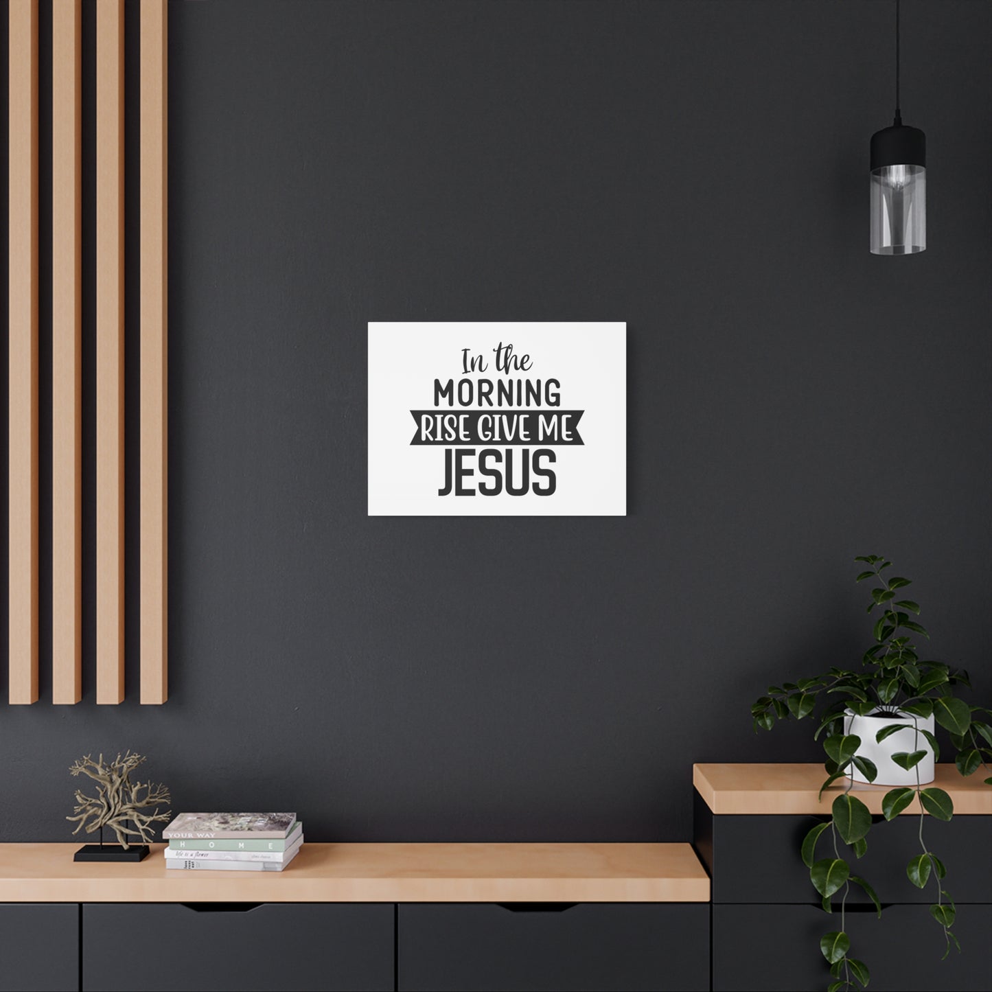 Scripture Canvas In The Morning Rise Psalm 143:8 Christian Wall Art Bible Verse Print Ready to Hang