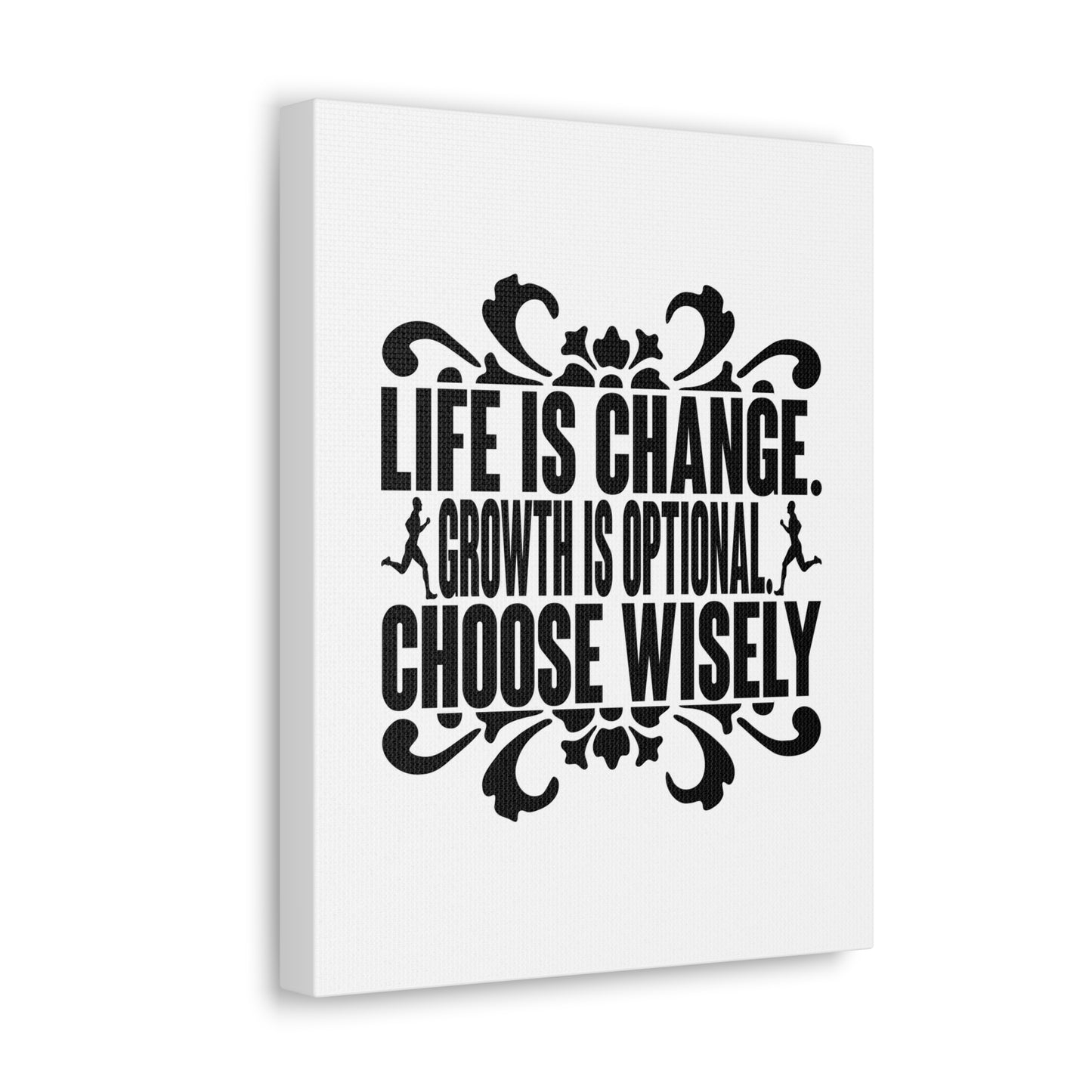 Life Is Change, Growth Is Optional, Choose Wisely Jeremiah 29:11 Christian Wall Art Bible Verse Print Ready to Hang