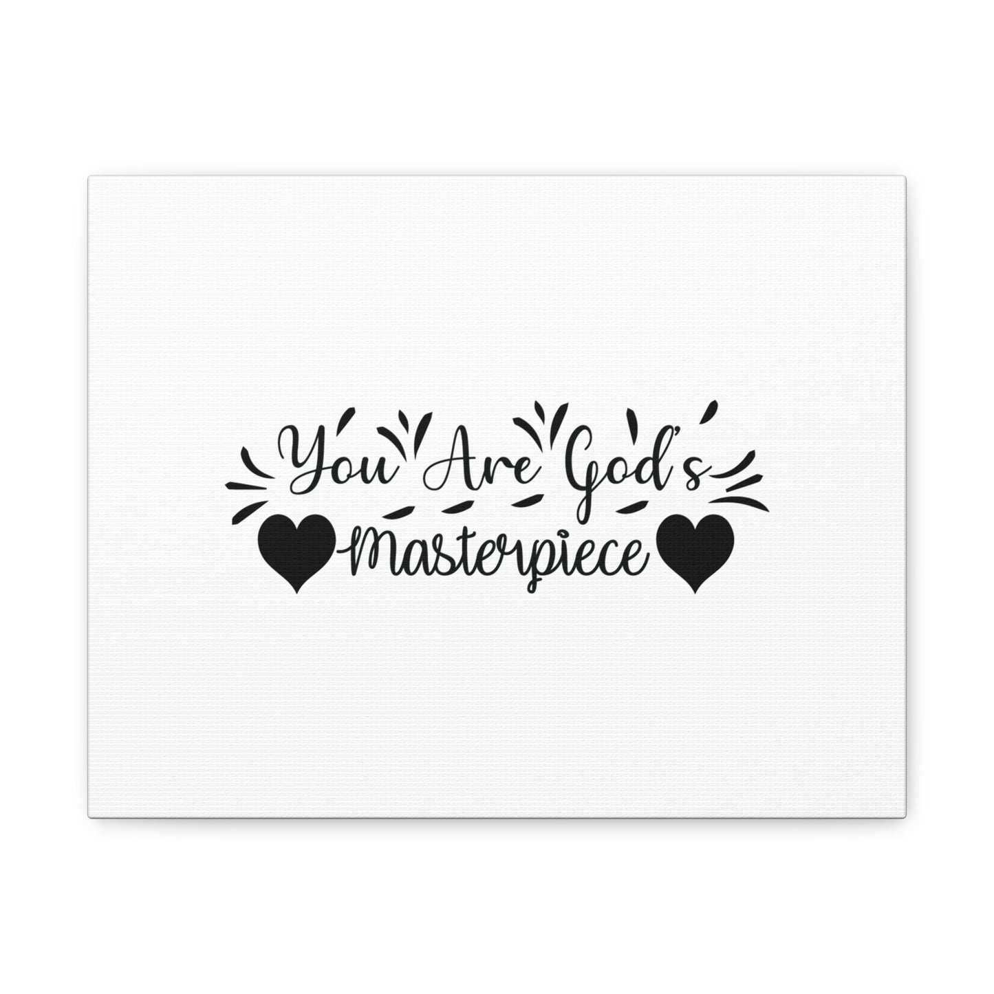 You Are God's Masterpiece Ephesians 2:10 Hearts Christian Wall Art Bible Verse Print Ready to Hang