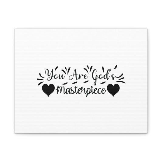 You Are God's Masterpiece Ephesians 2:10 Hearts Christian Wall Art Bible Verse Print Ready to Hang