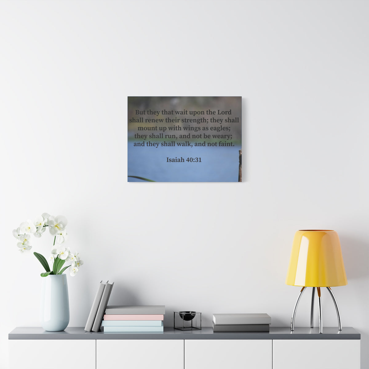 Scripture Walls Renew Their Strength Isaiah 40:31 Christian Wall Art Bible Verse Print Ready to Hang