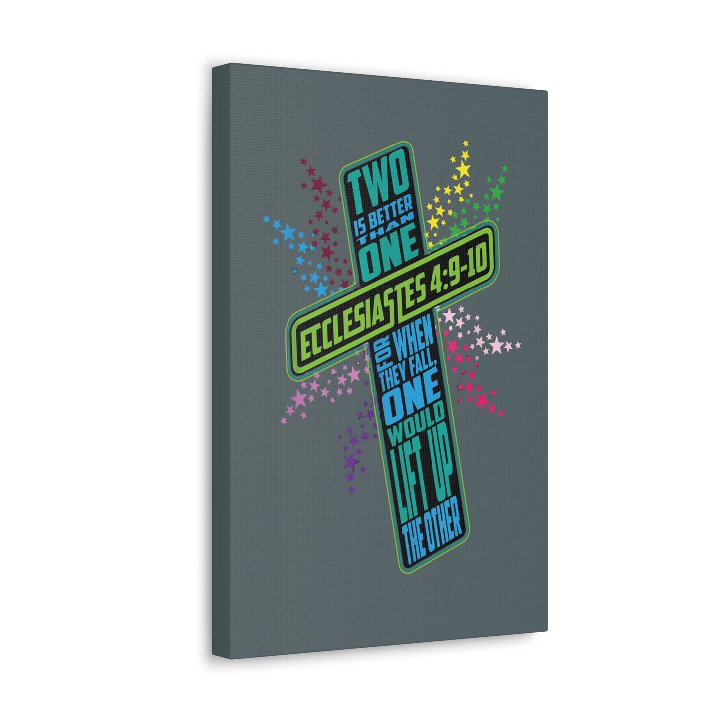 Two Is Better Than One Ecclesiastes 4:9 Bible Verse Canvas Christian Wall Art Ready To Hang