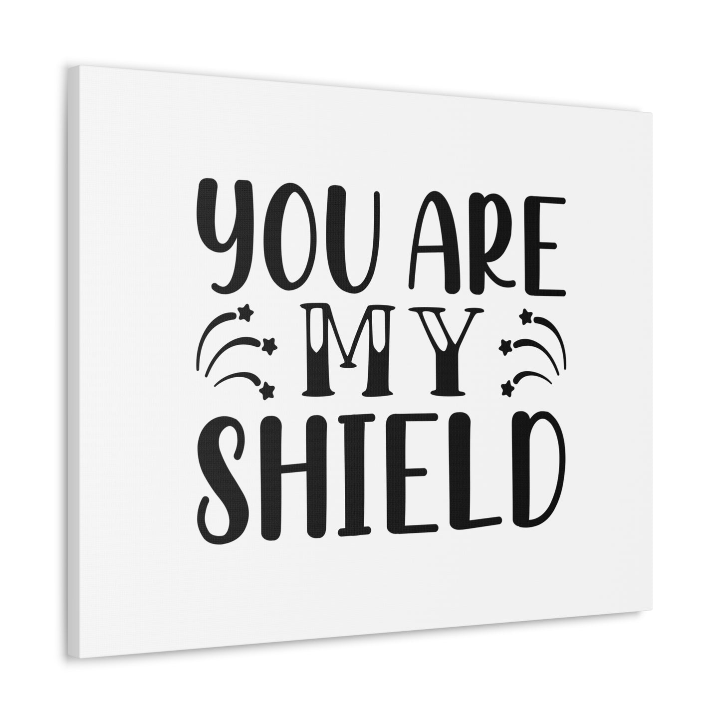 You Are My Shield Psalm 28:7 Christian Wall Art Bible Verse Print Ready to Hang