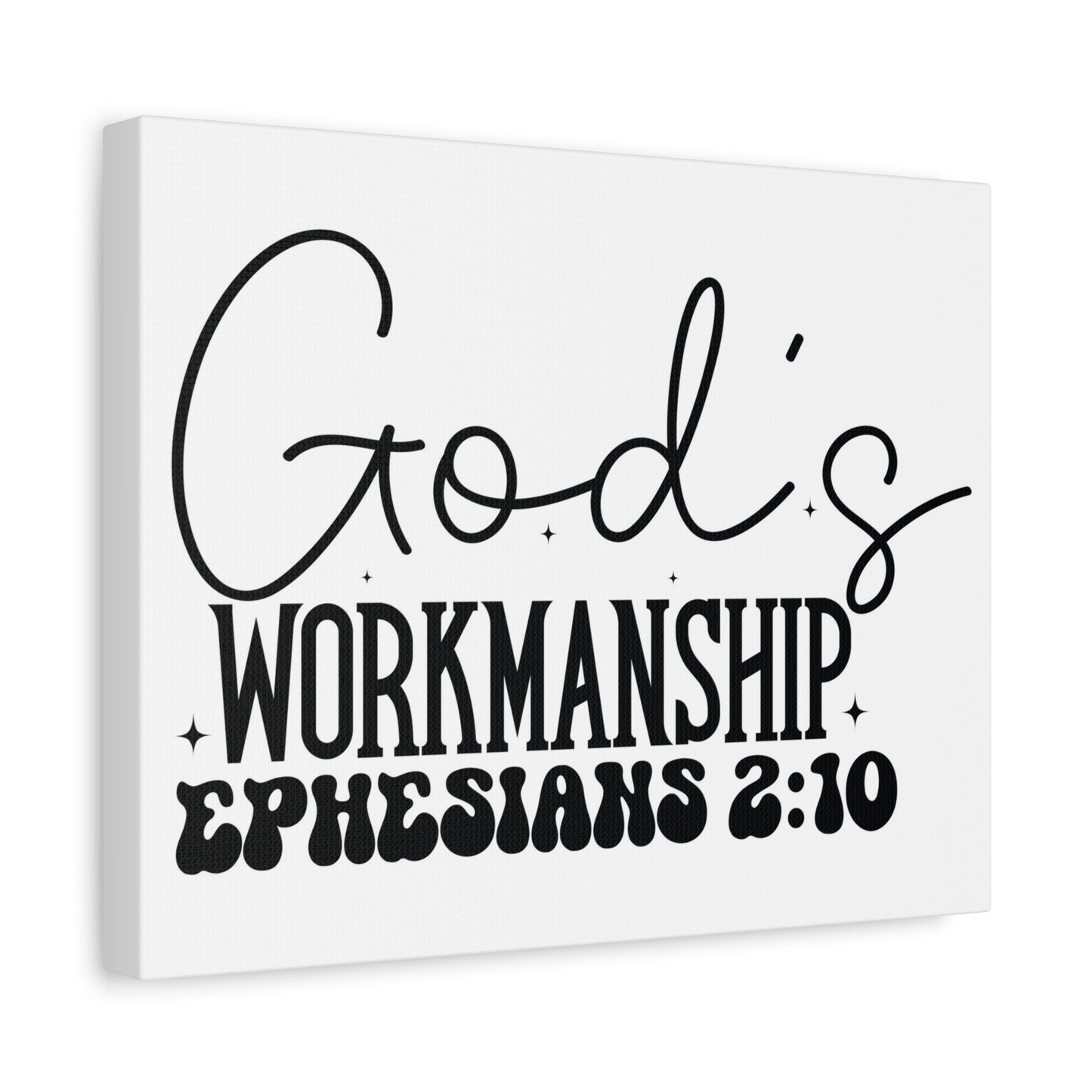 Scripture Walls Ephesians 2:10 I am God's Workmanship Bible Verse Canvas Christian Wall Art Ready to Hang Unframed