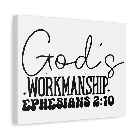 Scripture Walls Ephesians 2:10 I am God's Workmanship Bible Verse Canvas Christian Wall Art Ready to Hang Unframed