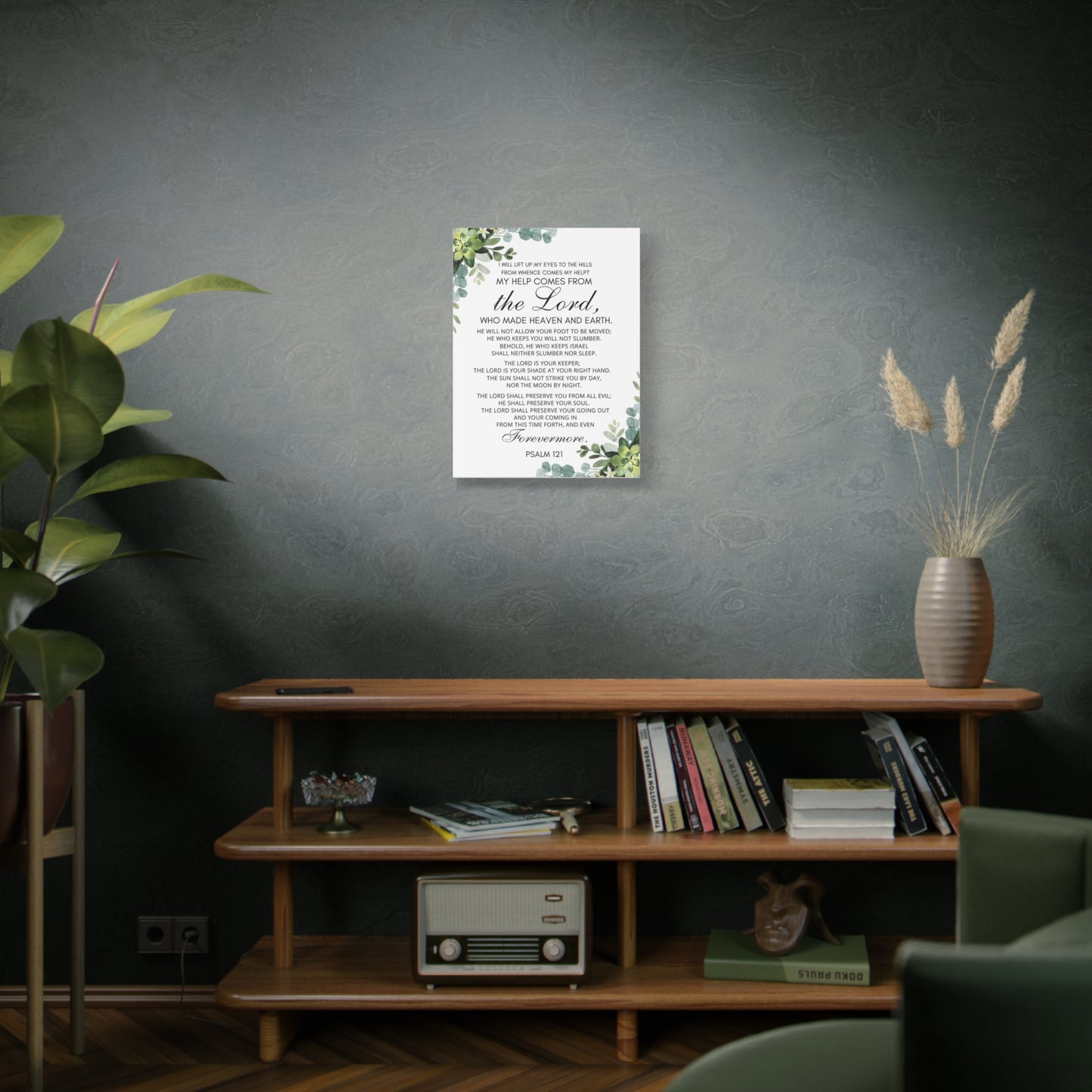 Scripture Walls Psalm 121 My Help Comes From God Bible Verse Canvas Christian Wall Art Ready to Hang Unframed