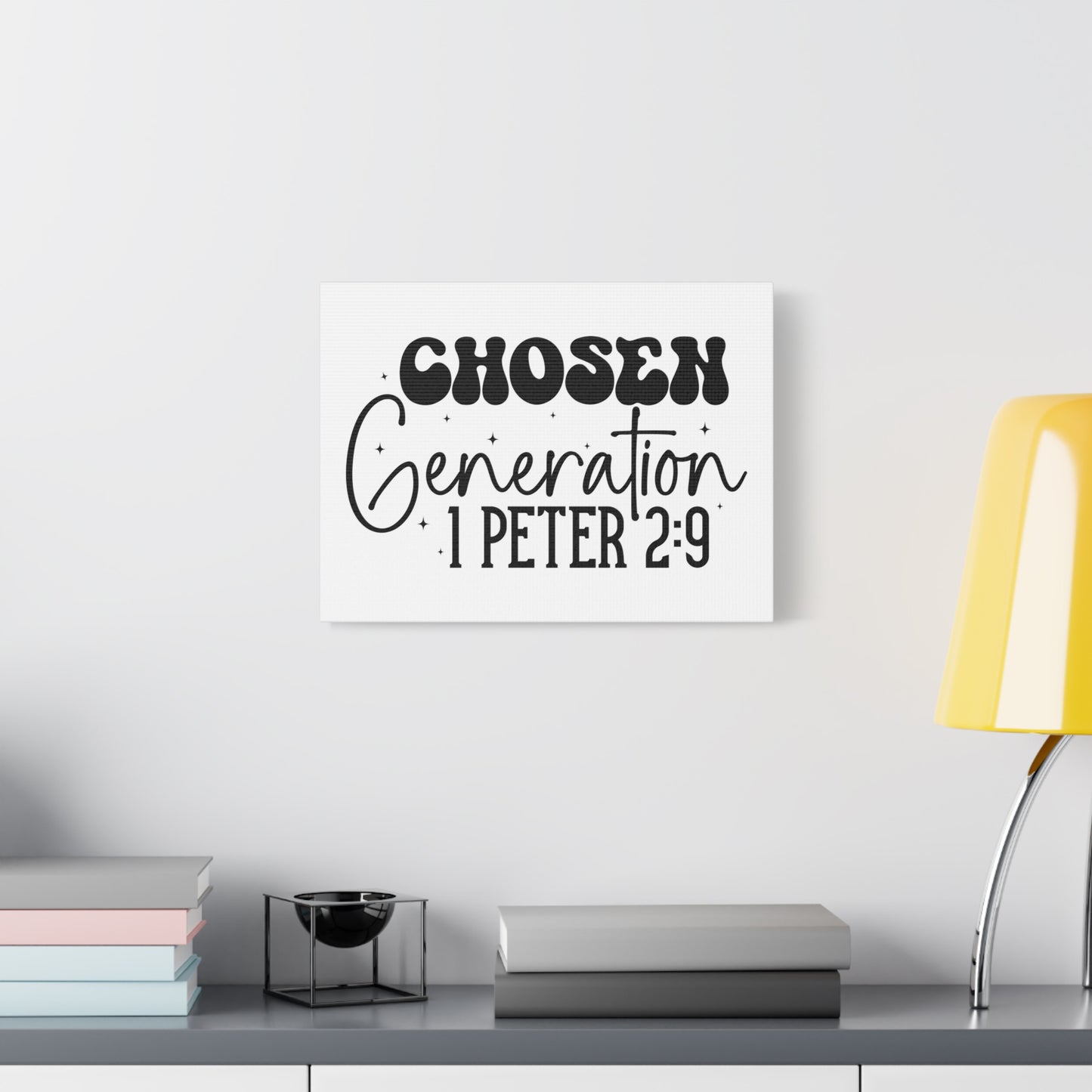 Scripture Walls 1 Peter 2:9 A Chosen Generation Bible Verse Canvas Christian Wall Art Ready to Hang Unframed