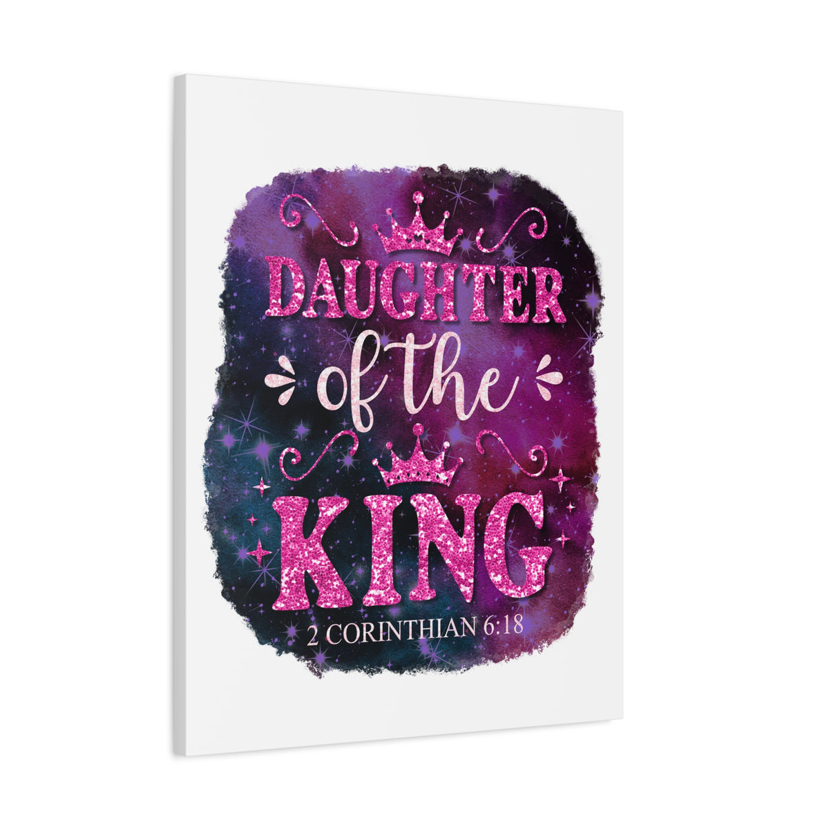 Scripture Walls Daughter of the King 2 Corinthian 6:18 Bible Verse Canvas Christian Wall Art Ready to Hang Unframed