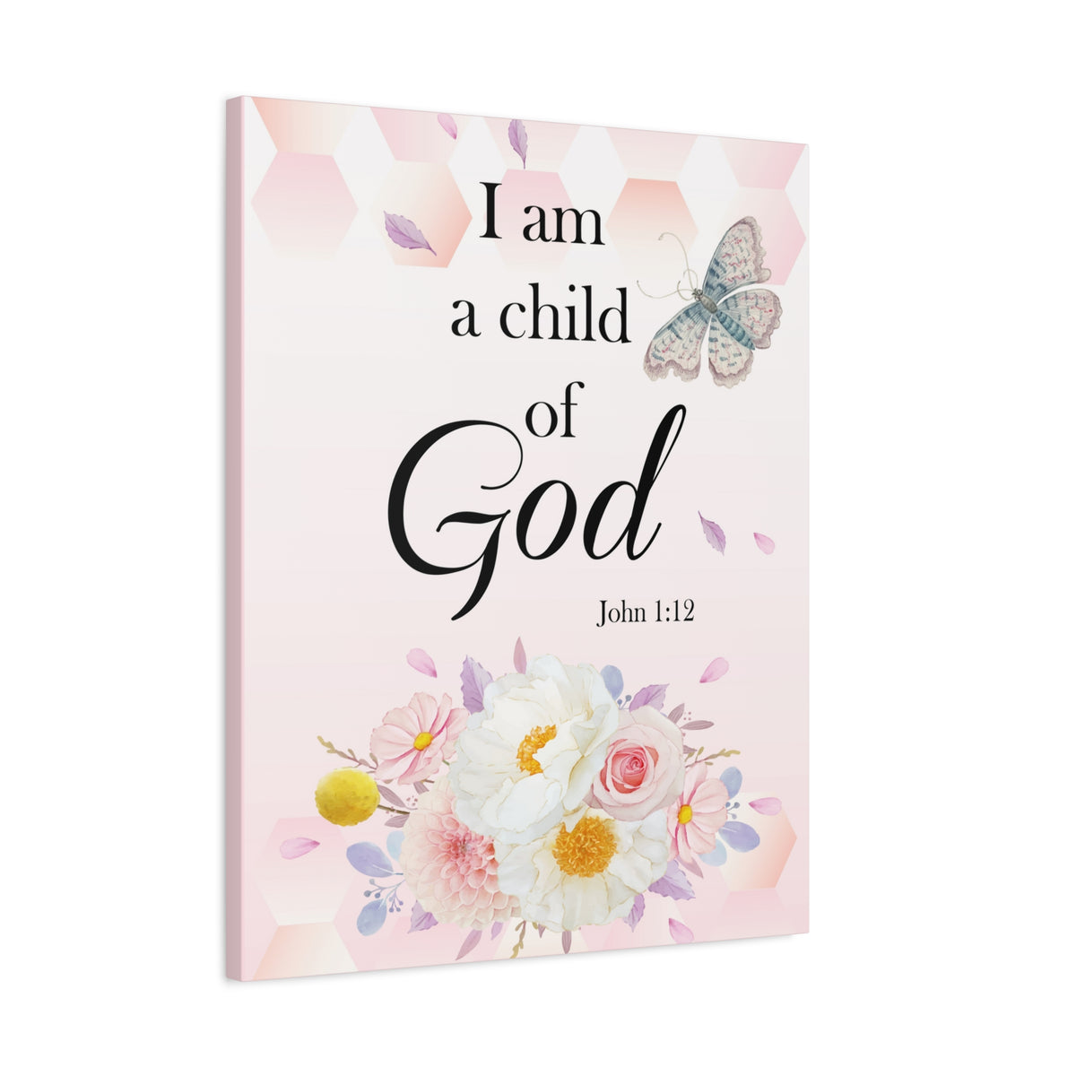 Scripture Walls Child Of God John 1:12 Bible Verse Canvas Christian Wall Art Ready to Hang