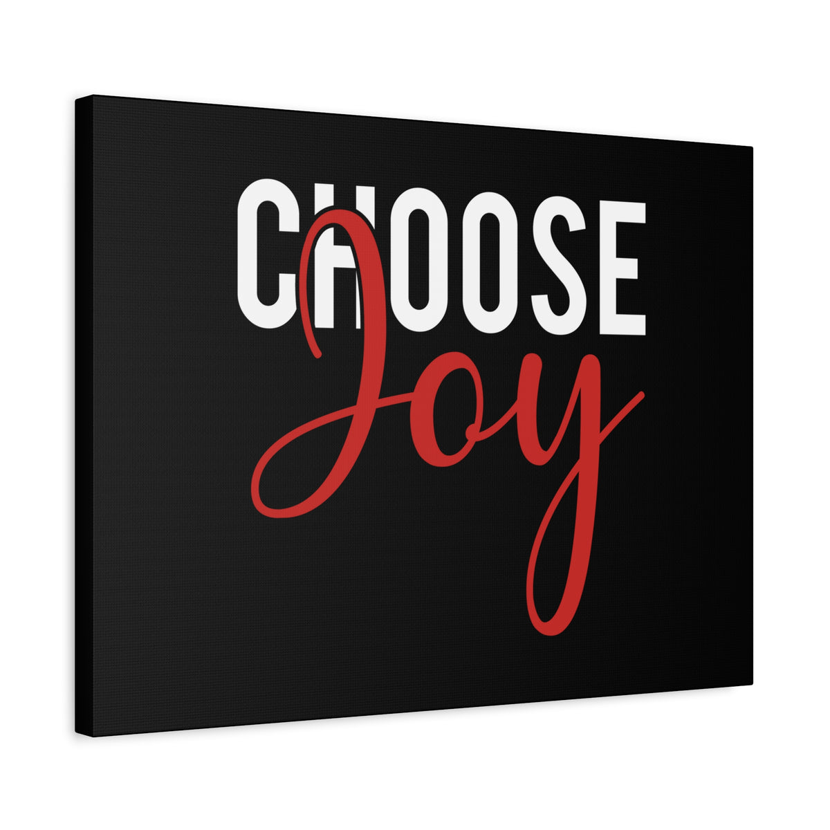 Scripture Canvas Choose Joy Philippians 4:4 Red Christian Wall Art Bible Verse Print Ready to Hang
