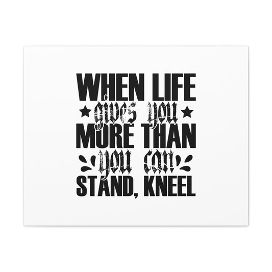 You Can Stand Romans 3:24 White Christian Wall Art Bible Verse Print Ready to Hang