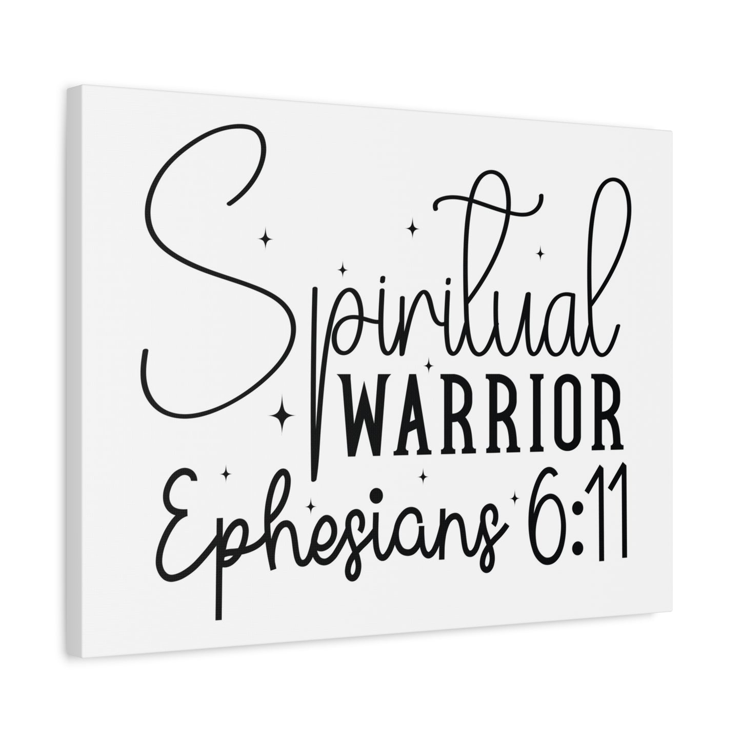 Scripture Walls Ephesians 6:11 A Spiritual Warrior Bible Verse Canvas Christian Wall Art Ready to Hang Unframed