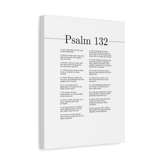 Scripture Canvas The Fruit Of Thy Body Psalm 132 Christian Wall Art Bible Verse Print Ready to Hang