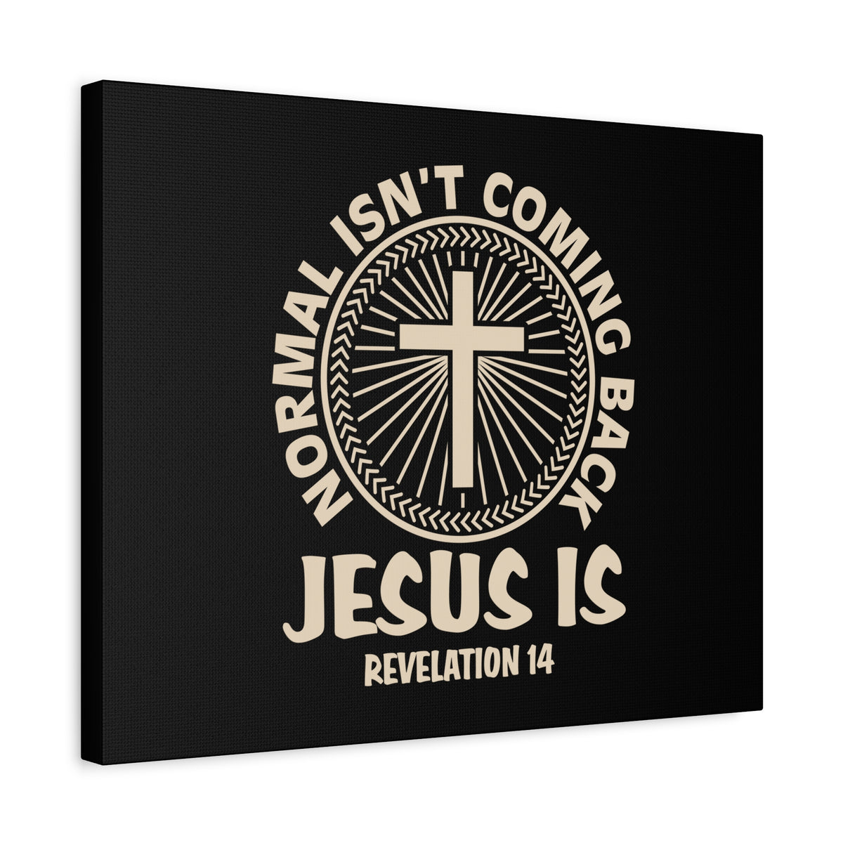Scripture Canvas Jesus Is Coming Back Revelation 14 Christian Wall Art Bible Verse Print Ready to Hang