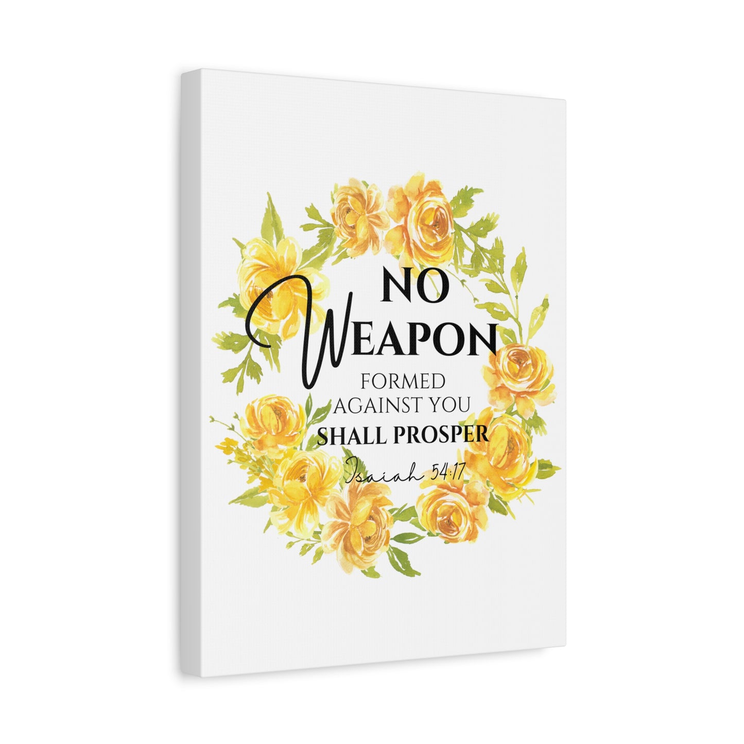 Scripture Walls Isaiah 54:17 No Weapon Bible Verse Canvas Christian Wall Art Ready to Hang Unframed