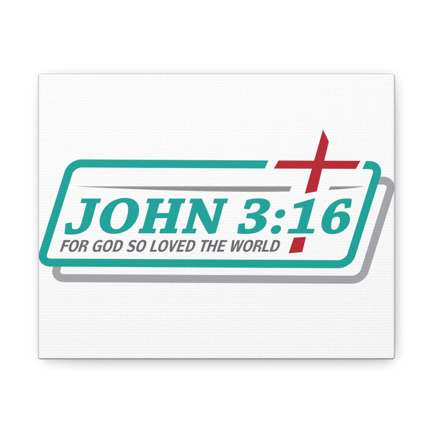 For God So Loved The World John 3:16 Bible Verse Canvas Christian Wall Art Ready To Hang