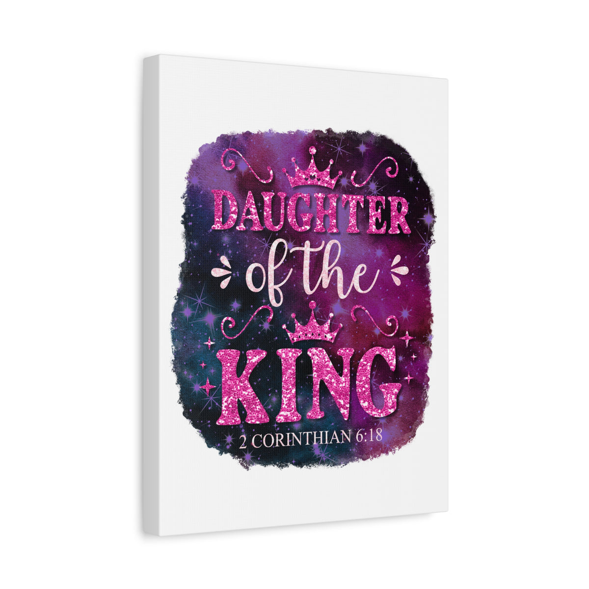 Scripture Walls Daughter of the King 2 Corinthian 6:18 Bible Verse Canvas Christian Wall Art Ready to Hang Unframed