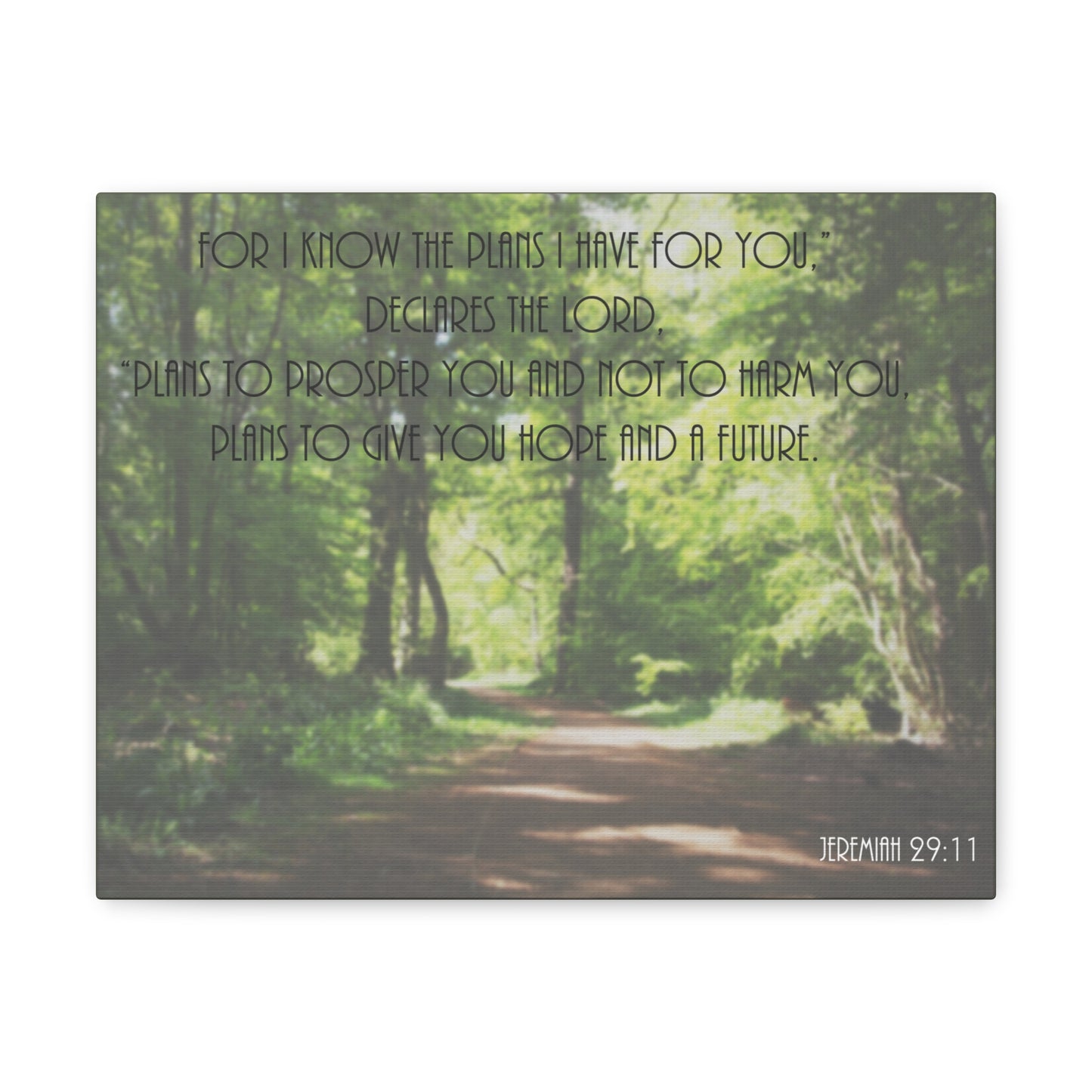 To Prosper Jeremiah 29:11 Christian Wall Art Bible Verse Print Ready to Hang