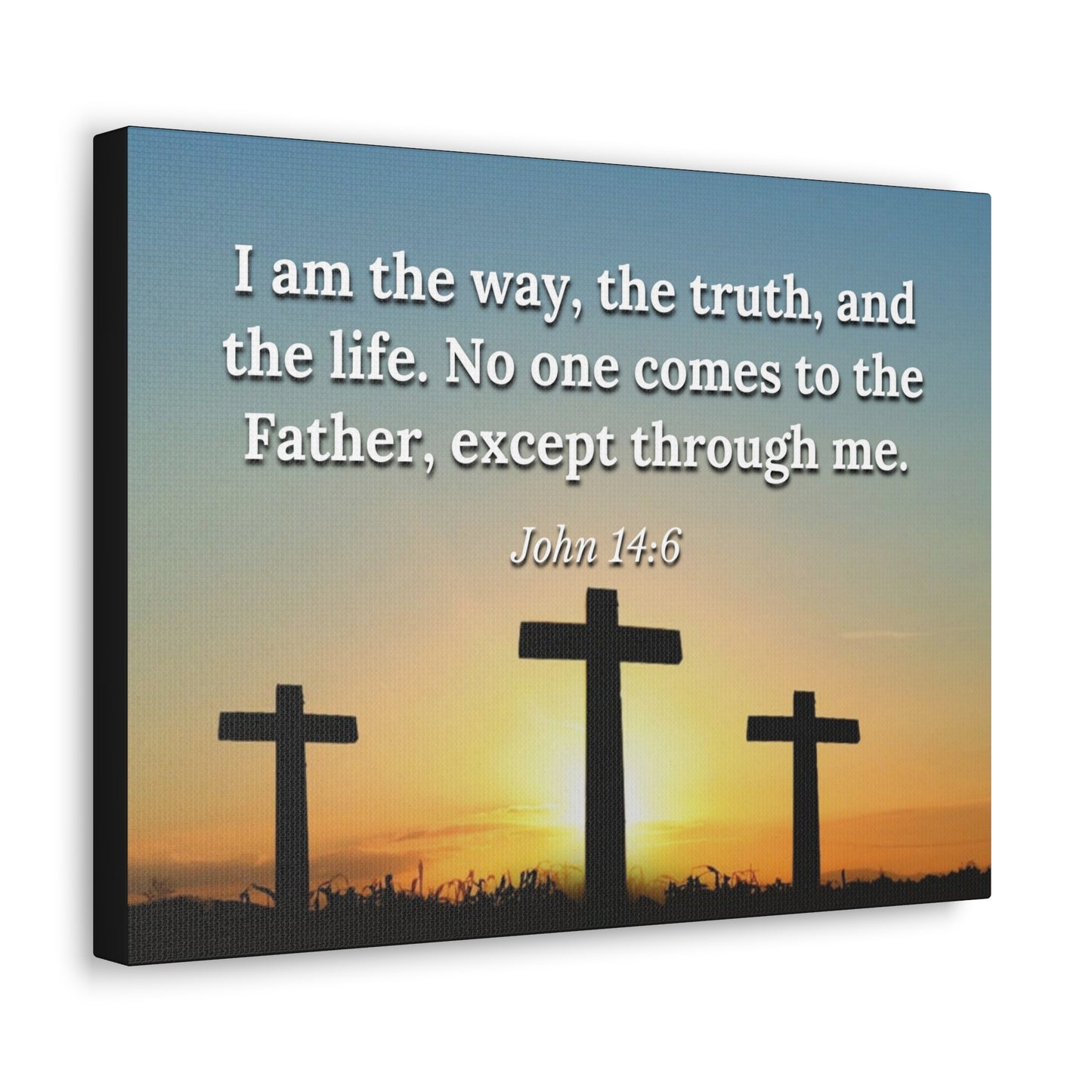 The Way John 14:6 Sunset Christian Wall Art Bible Verse Print Ready to Hang