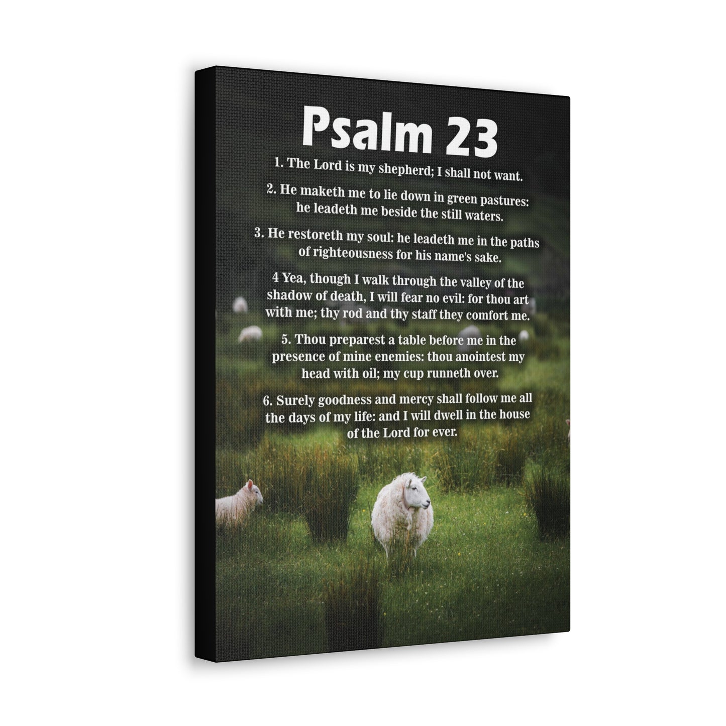 The Lord is My Shepherd Psalm 23:3 Christian Wall Art Bible Verse Print Ready to Hang
