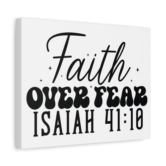 Scripture Walls Isaiah 41:10 Faith Over Fear Bible Verse Canvas Christian Wall Art Ready to Hang Unframed