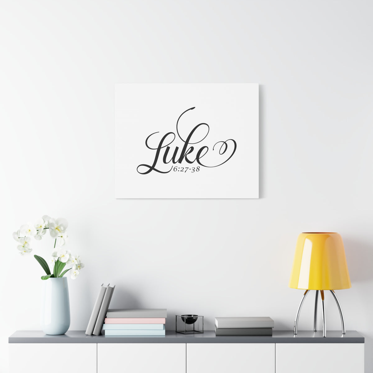 Scripture Canvas Luke 6:27-38 Christian Wall Art Bible Verse Print Ready to Hang