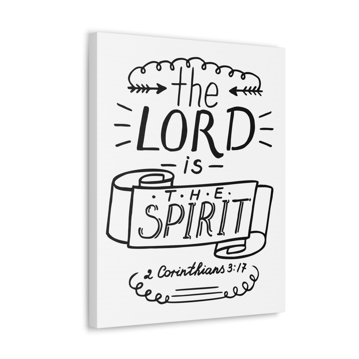 The Lord is The Spirit 2 Corinthians 3:17 Christian Wall Art Bible Verse Print Ready To Hang
