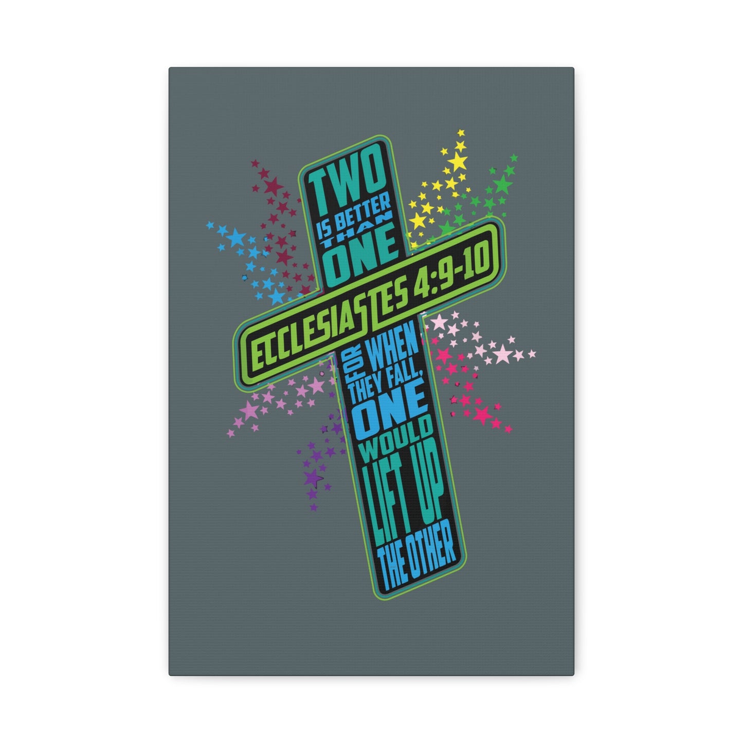 Two Is Better Than One Ecclesiastes 4:9 Bible Verse Canvas Christian Wall Art Ready To Hang